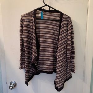 Buttans Striped Shawl Cardigan